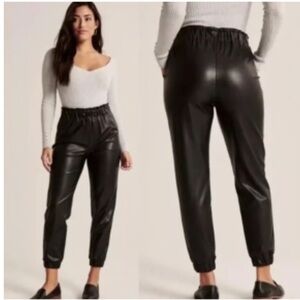 Abercrombie Leather Joggers